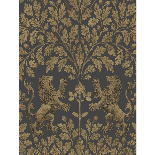COLE & SON 116/10036.CS.0 BOSCOBEL OAK ANT GOLD/BLK Wallpaper - Eade's Wallpaper