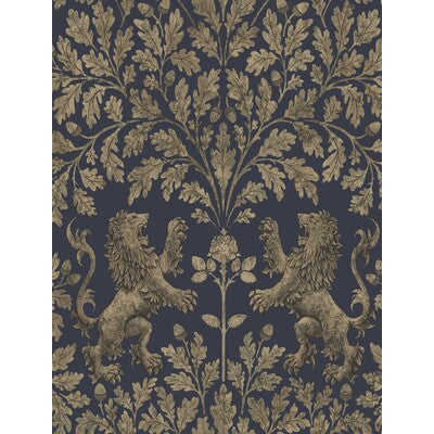 COLE & SON 116/10039.CS.0 BOSCOBEL OAK M GILVER/INK Wallpaper - Eade's Wallpaper