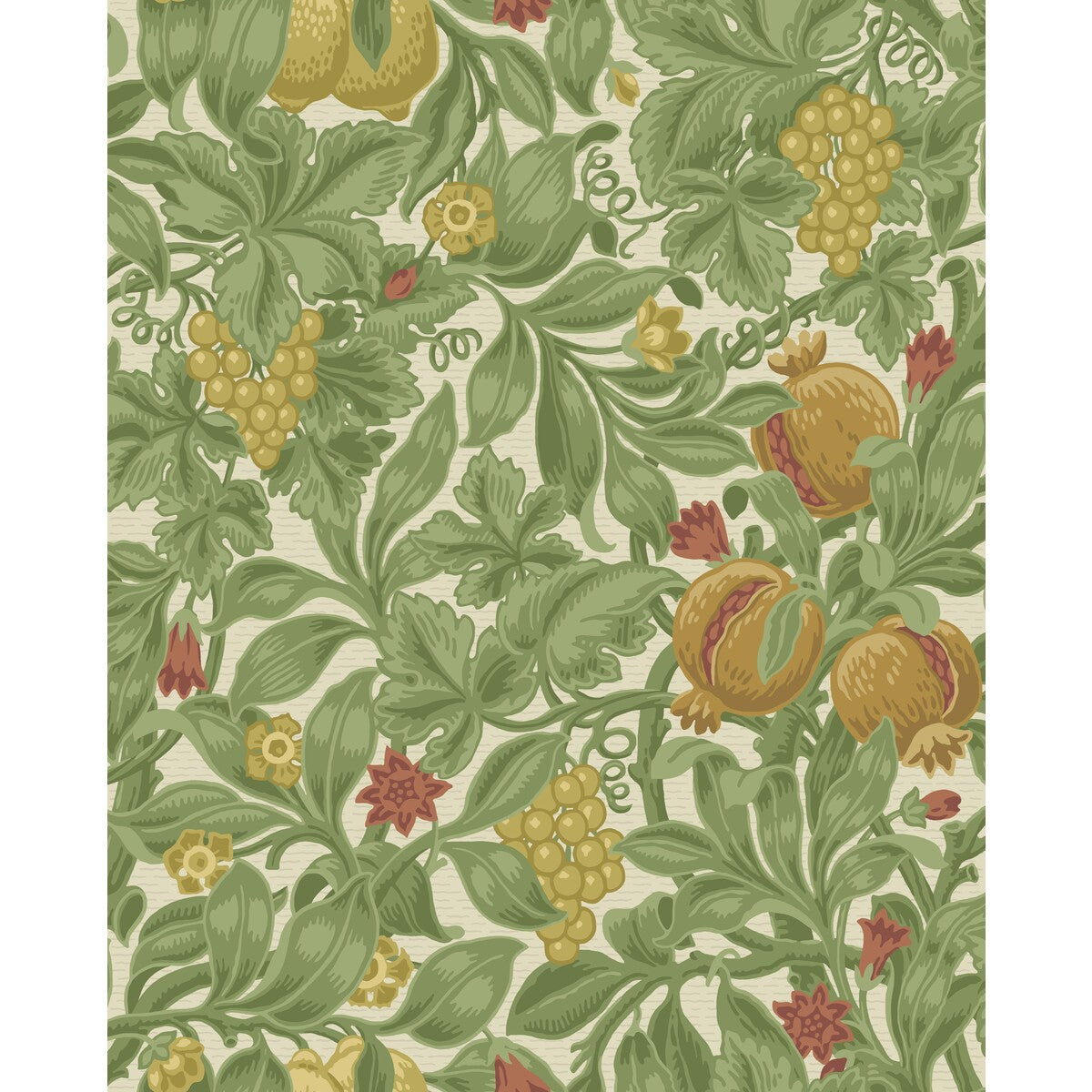 COLE & SON 116/2007.CS.0 VINES OF POMONA OCHR/OLIV Wallpaper - Eade's Wallpaper