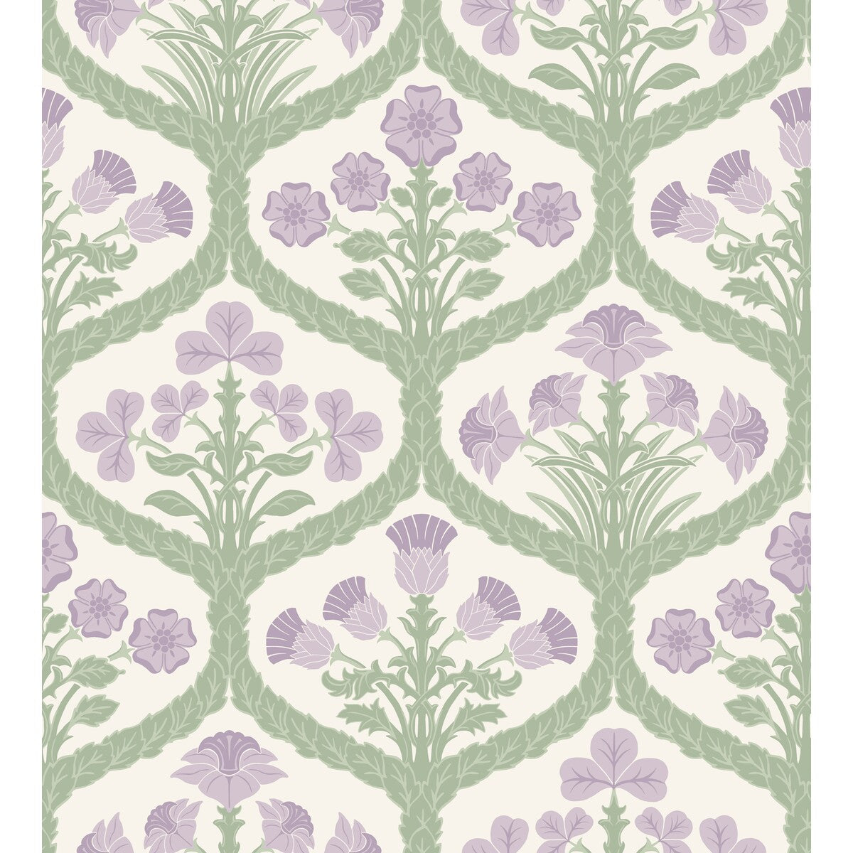 COLE & SON 116/3012.CS.0 FLORAL KINGDOM MULB/OLIVE Wallpaper - Eade's Wallpaper