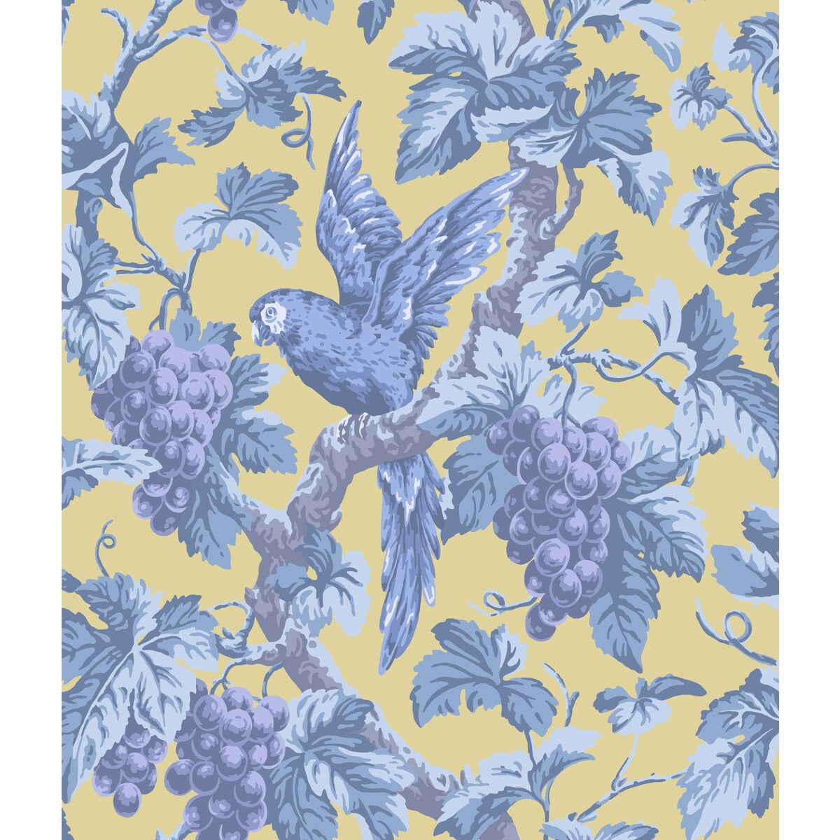 COLE & SON 116/5017.CS.0 WOODVALE ORCHARD HYAC/OCH Wallpaper - Eade's Wallpaper