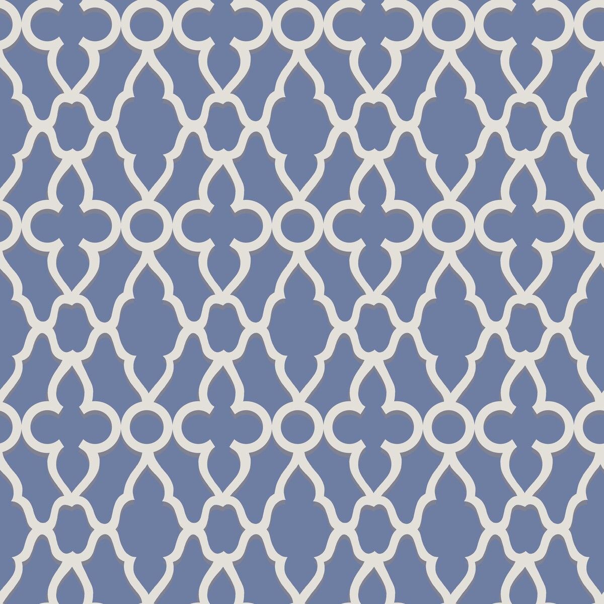 COLE & SON 116/6021.CS.0 TREILLAGE WHITE/HYACINTH Wallpaper - Eade's Wallpaper