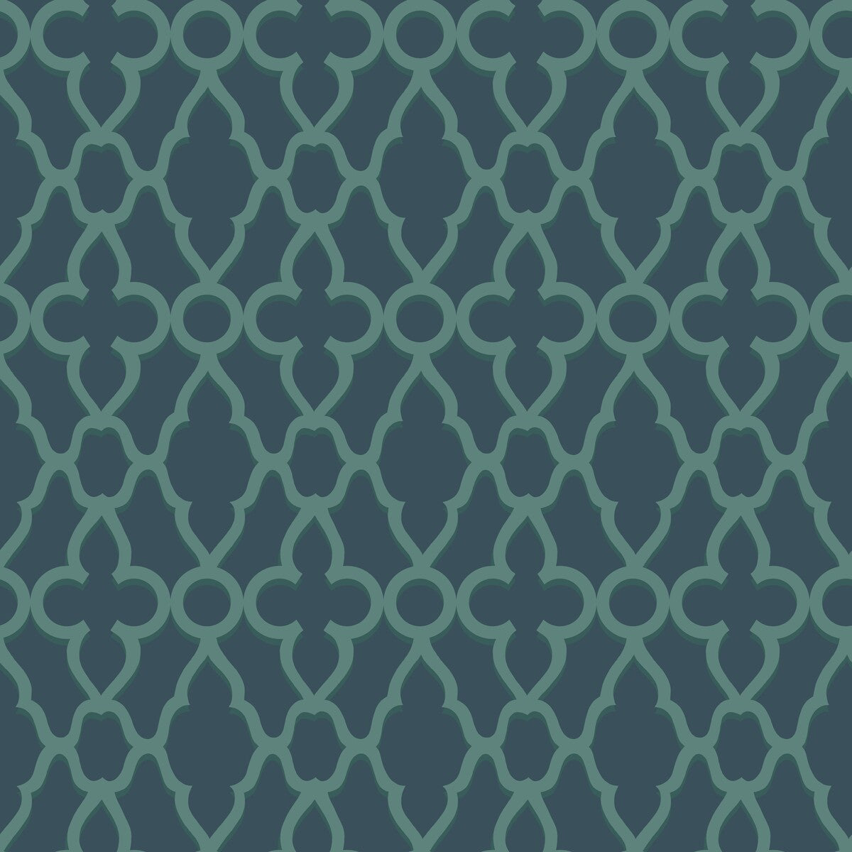 COLE & SON 116/6023.CS.0 TREILLAGE VIRIDIAN/INK Wallpaper - Eade's Wallpaper