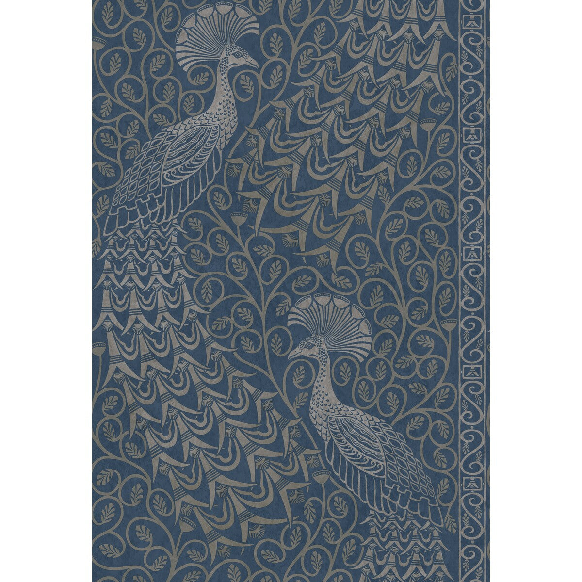 COLE & SON 116/8029.CS.0 PAVO PARADE MSILVER/DENIM Wallpaper - Eade's Wallpaper