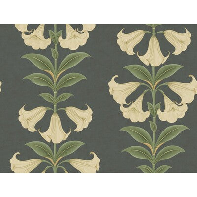 COLE & SON 117/3006.CS.0 ANGELS TRUMPET CREAM/OLIVE GREEN/CHARCOAL Wallpaper - Eade's Wallpaper