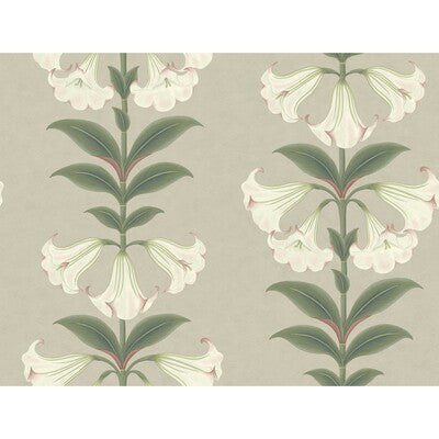 COLE & SON 117/3007.CS.0 ANGELS TRUMPET CHALK & SAGE ON STONE Wallpaper - Eade's Wallpaper