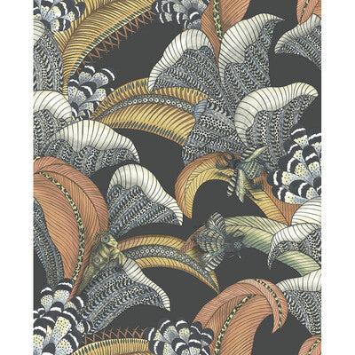 COLE & SON 119/1005.CS.0 HOOPOE LEAVES CHARCOAL Wallpaper - Eade's Wallpaper