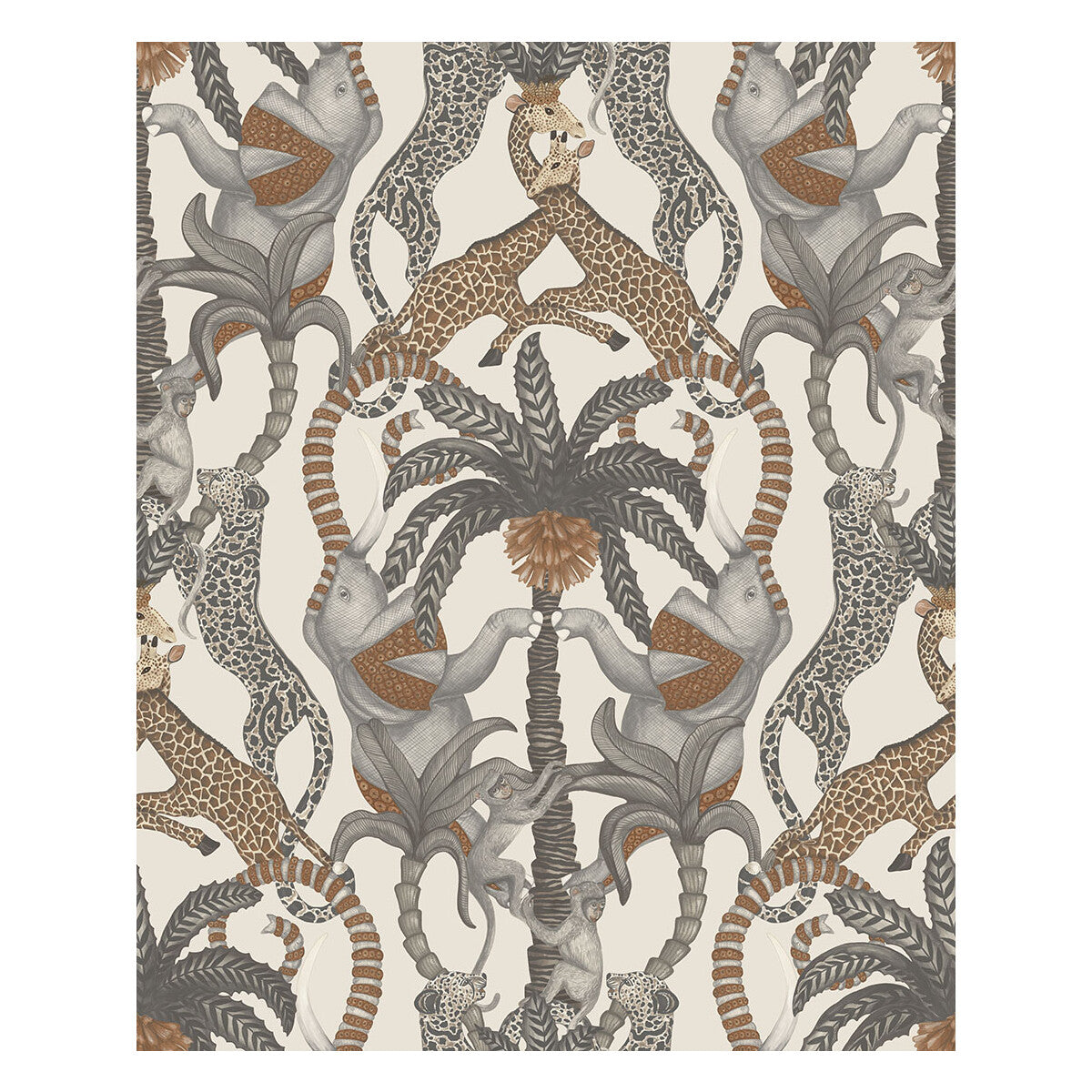 COLE & SON 119/2010.CS.0 SAFARI TOTEM GNGR&TP/PRCHMNT Wallpaper - Eade's Wallpaper