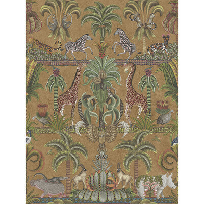 COLE & SON 119/5025.CS.0 AFRIKA KINGDOM OLGRN/SPGRN/MT BRONZ Wallpaper - Eade's Wallpaper