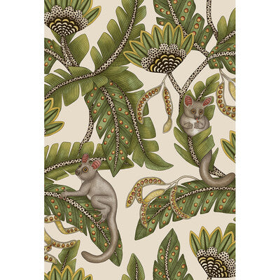 COLE & SON 119/7032.CS.0 BUSH BABY SPRGRN&MRGLD/STN Wallpaper - Eade's Wallpaper