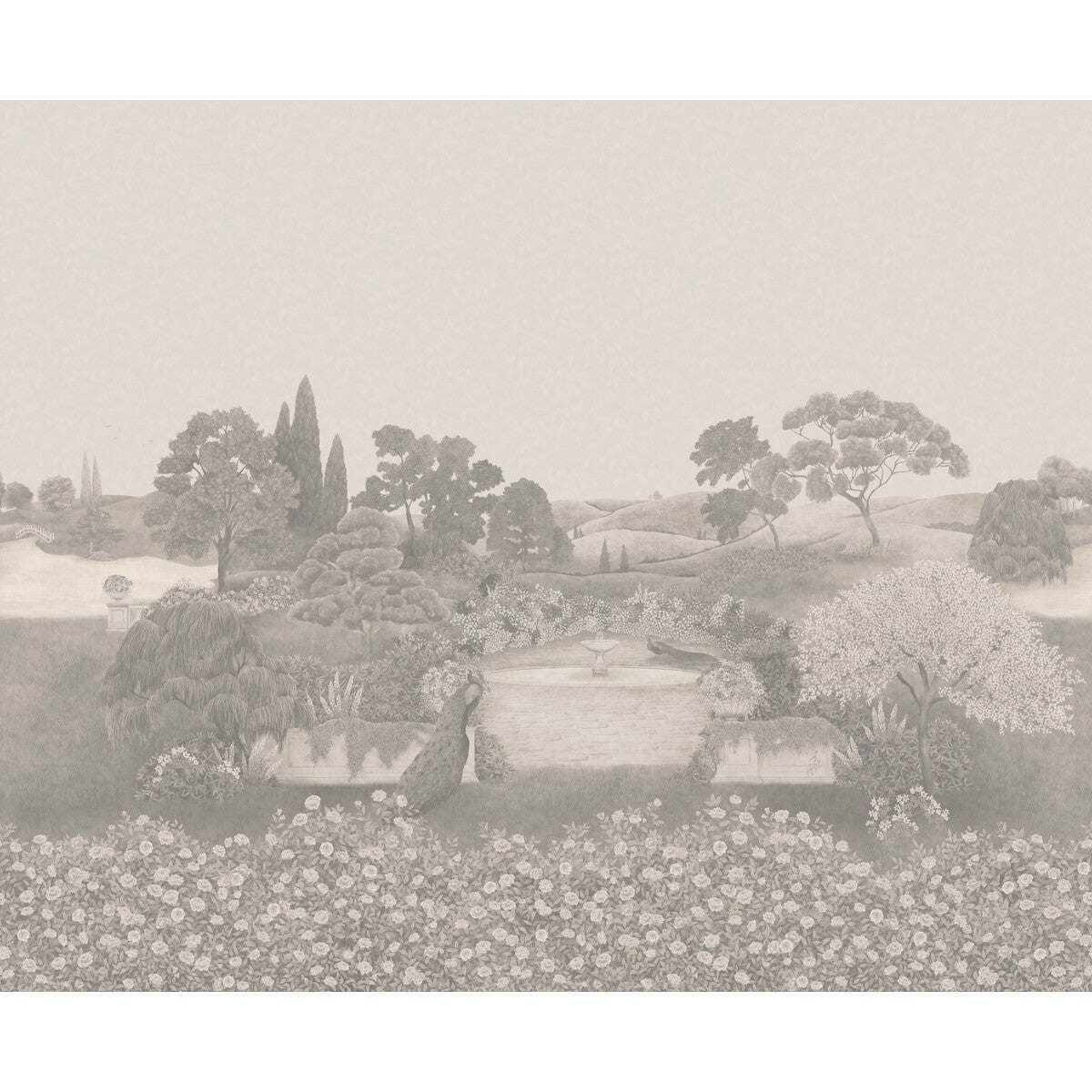 COLE & SON 120/1002.CS.0 IDYLL PLATINUM MATTE Wallpaper - Eade's Wallpaper