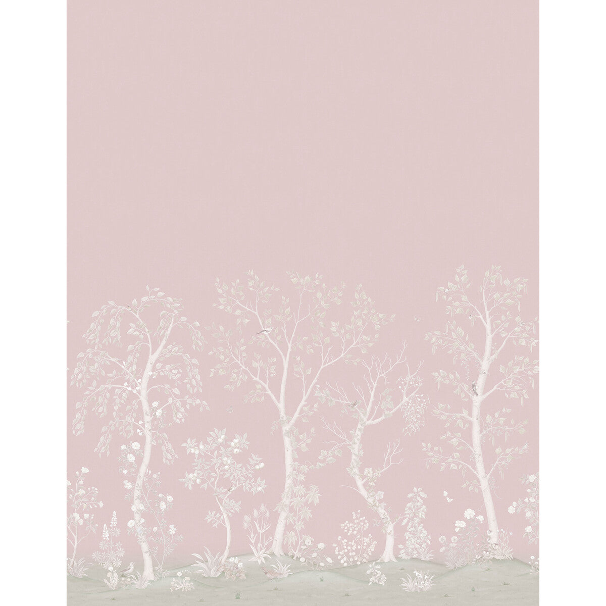 COLE & SON 120/6022S.CS.0 SEASONAL WOODS ROSE Wallpaper - Eade's Wallpaper