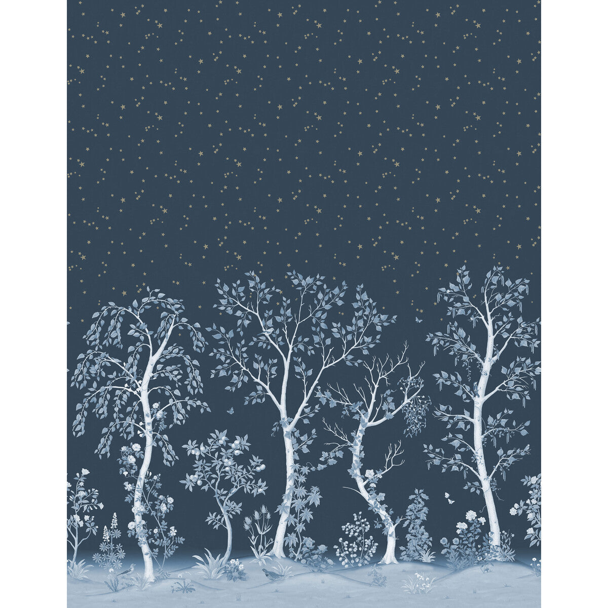 COLE & SON 120/6025.CS.0 SEASONAL WOODS MIDNIGHT Wallpaper - Eade's Wallpaper