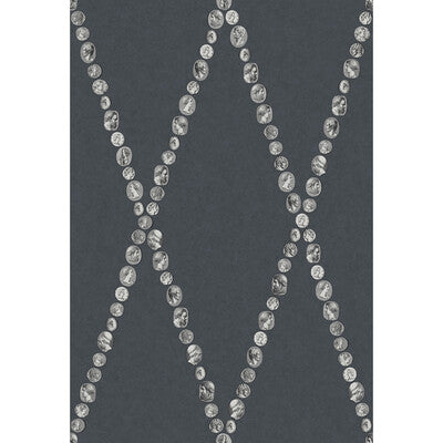 COLE & SON 123/4017.CS.0 CAMMEI SILVER ON INK Wallpaper - Eade's Wallpaper