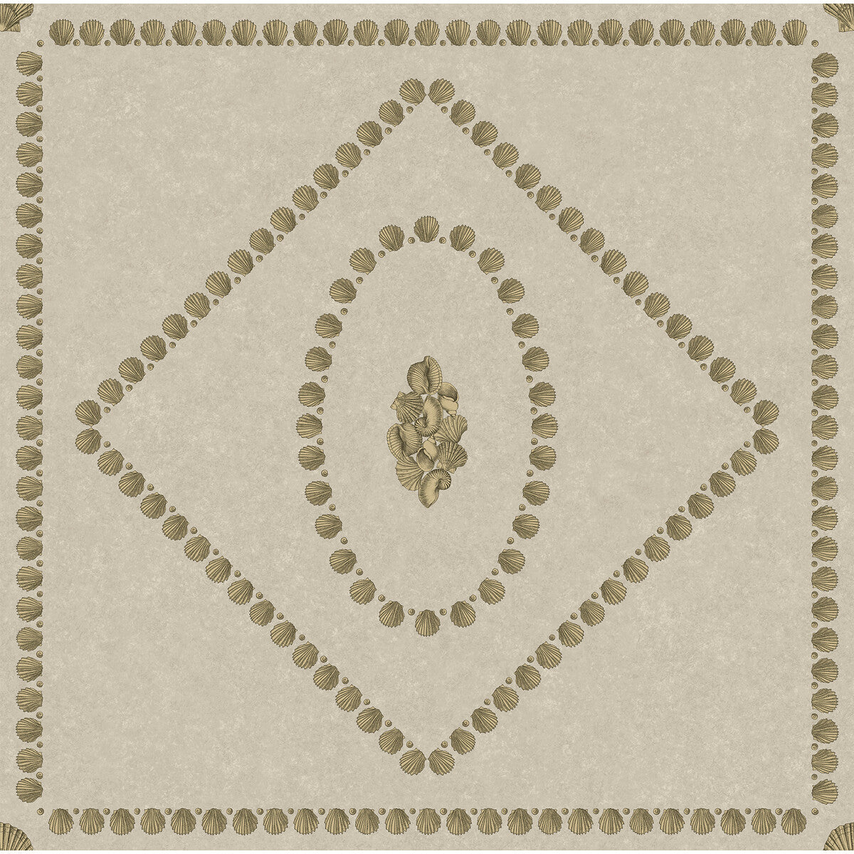 COLE & SON 123/5025.CS.0 CONCHIGLIE GOLD ON STONE Wallpaper - Eade's Wallpaper