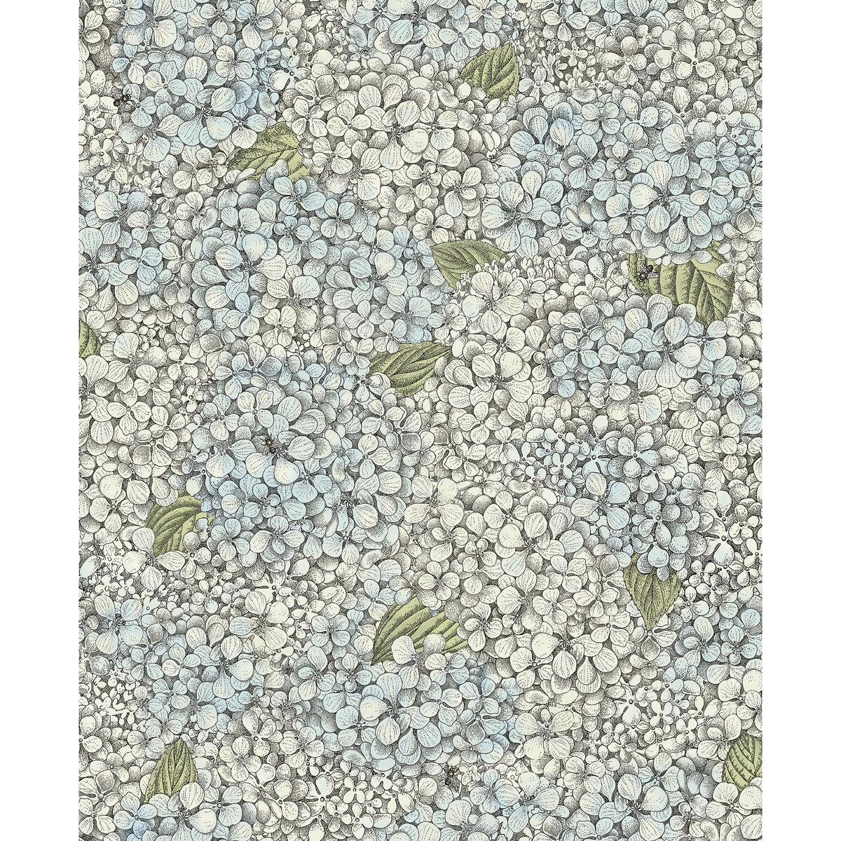 COLE & SON 123/9044.CS.0 ORTENSIA BLUE & CREAM Wallpaper - Eade's Wallpaper
