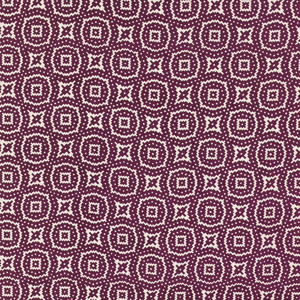 Schumacher 145N27 JAVA in EGGPLANT Fabric - RAOUL TEXTILES