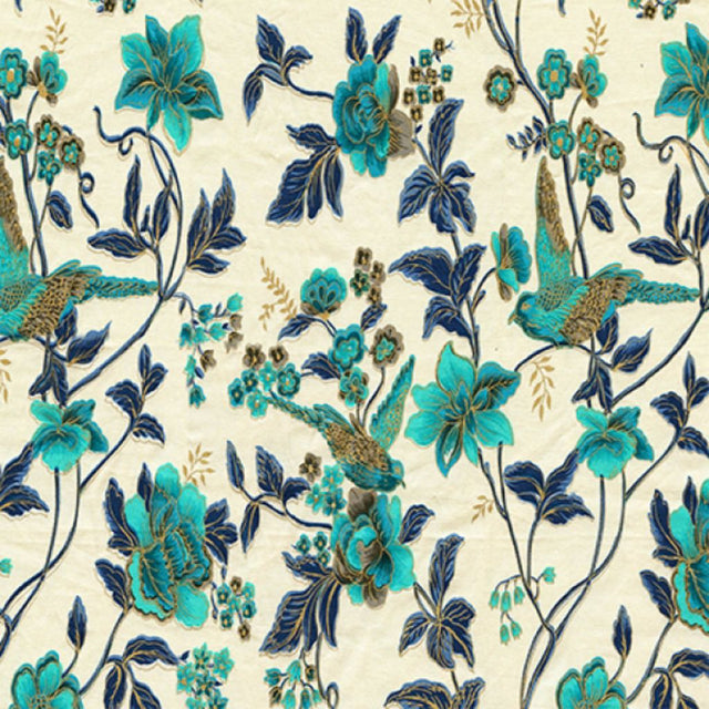 Eade's RMCoco-84605W1383-sample Turquoise Indigo Cream