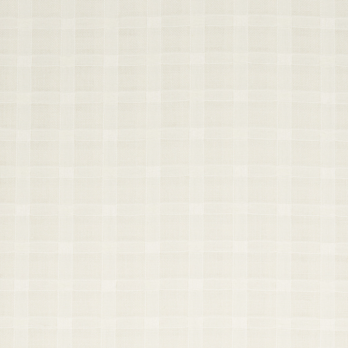 Schumacher 16611 BOREALIS CHECK SHEER in CHAMPAGNE Fabric -