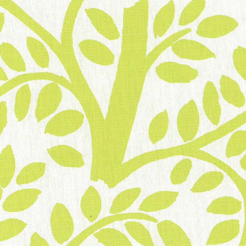 Schumacher Temple Garden Appletini Fabric - Eade's Wallpaper