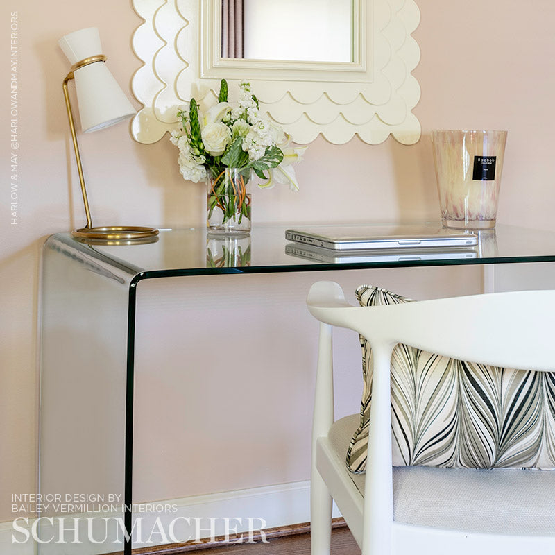 Schumacher 175051 FIRENZE in BLUSH CONCH Fabric - MARY MCDON
