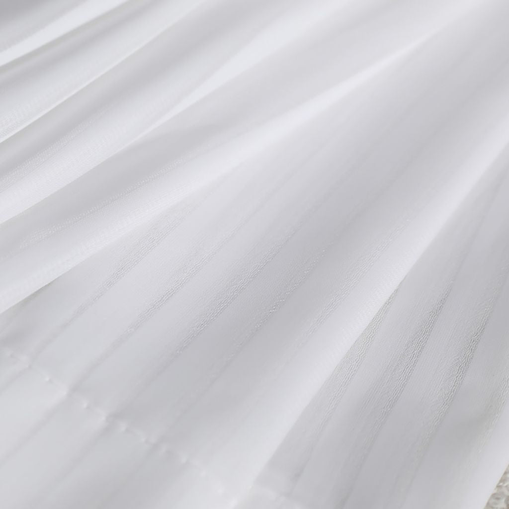 RM Coco Belcrest Wide-Width FR Sheer Eggshell 1391818 Fabric