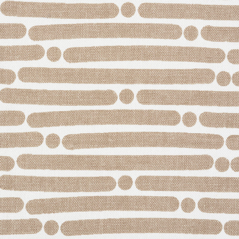 Schumacher 177103 DOT DASH in SAND Fabric - STUDIO BON
