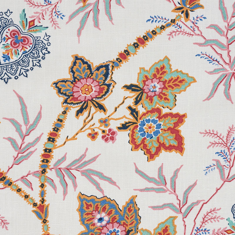 Schumacher 177683 EMPEROR'S VINE in DOCUMENT Fabric - OTTOMA