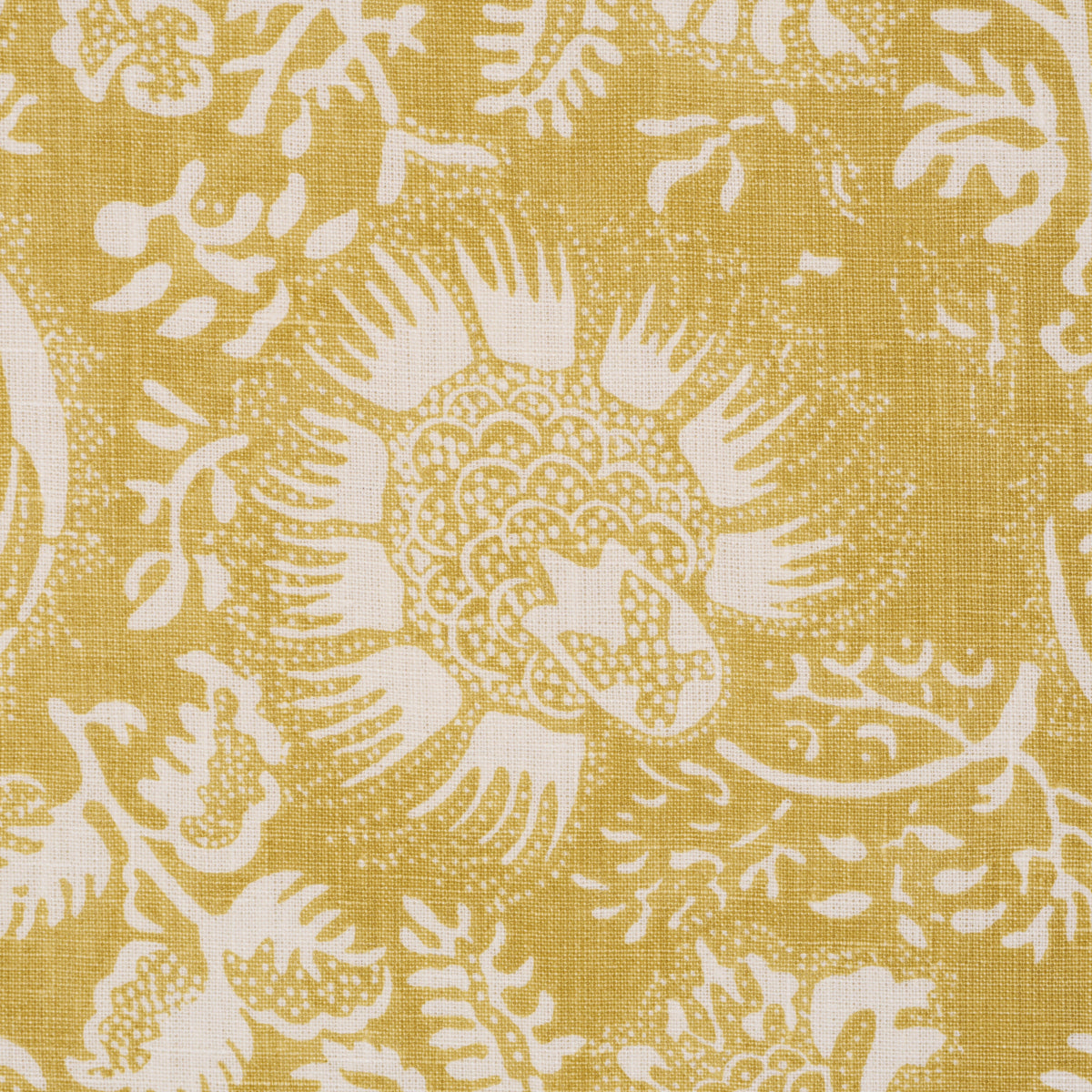 Schumacher 177694 POMEGRANATE PRINT in CITRON Fabric - A LOV
