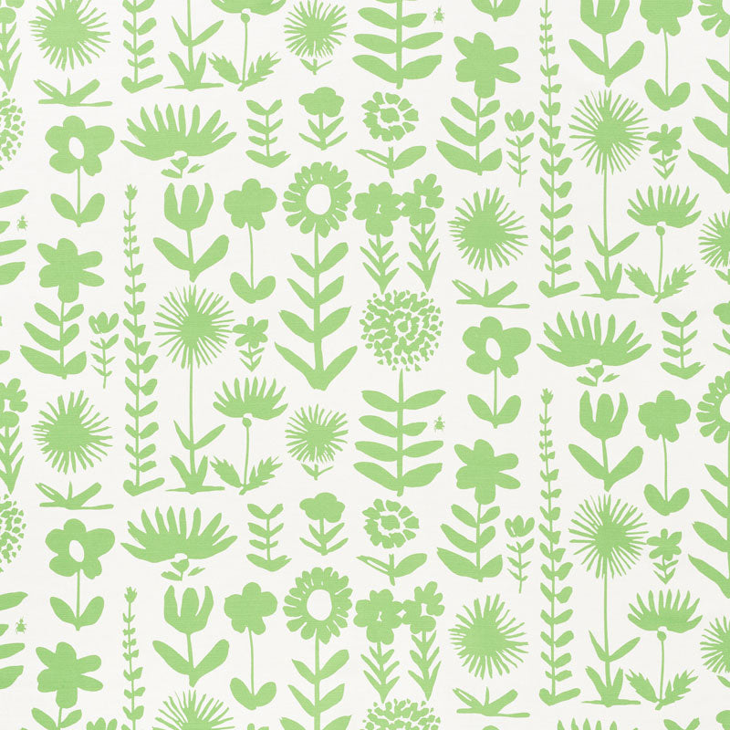 Schumacher Wild Things Leaf Fabric - Eade's Wallpaper