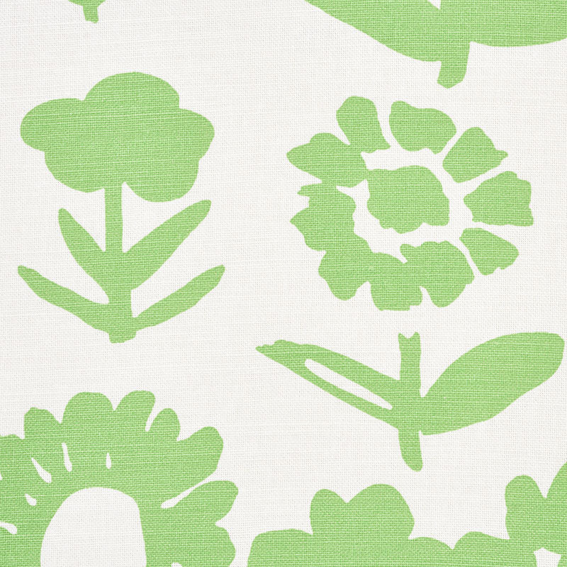 Schumacher Wild Things Leaf Fabric - Eade's Wallpaper
