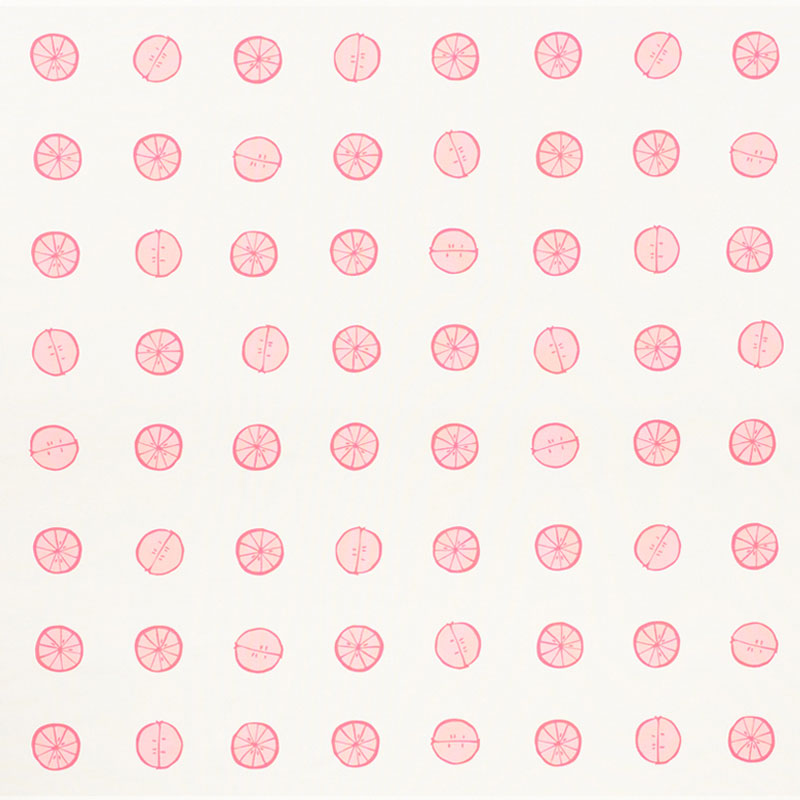 Schumacher Lemonade Grapefruit Fabric - Eade's Wallpaper