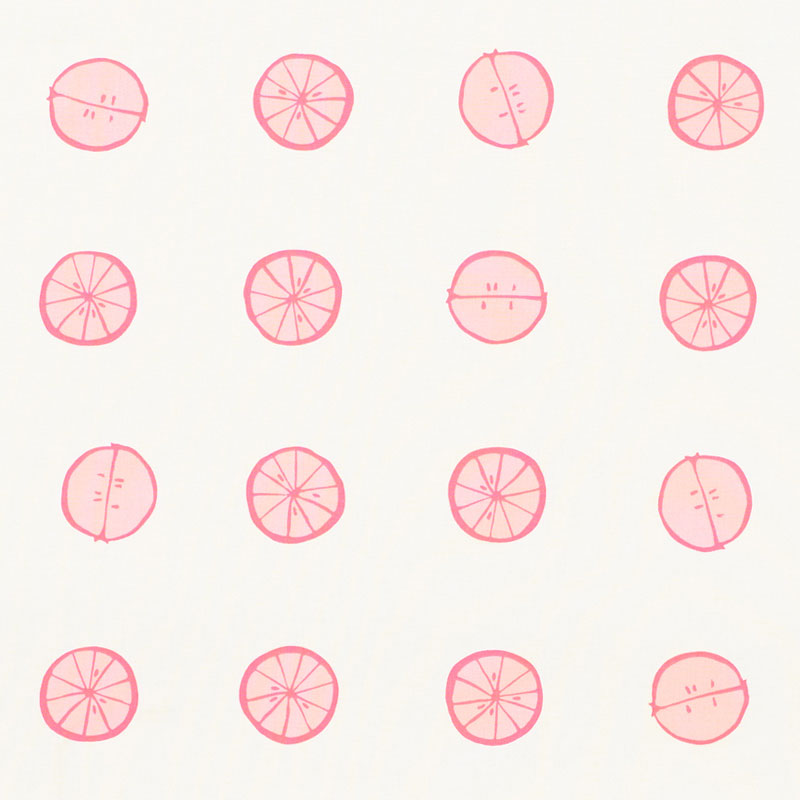 Schumacher Lemonade Grapefruit Fabric - Eade's Wallpaper