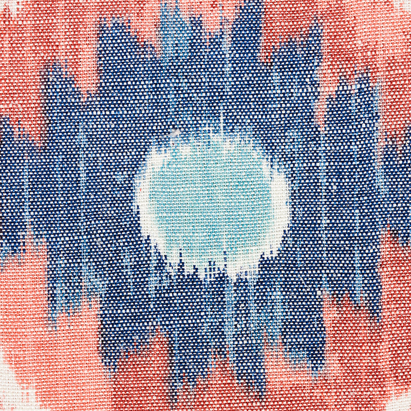 Schumacher 179052 ELIZIA IKAT in ROSE & INDIGO Fabric - NEW