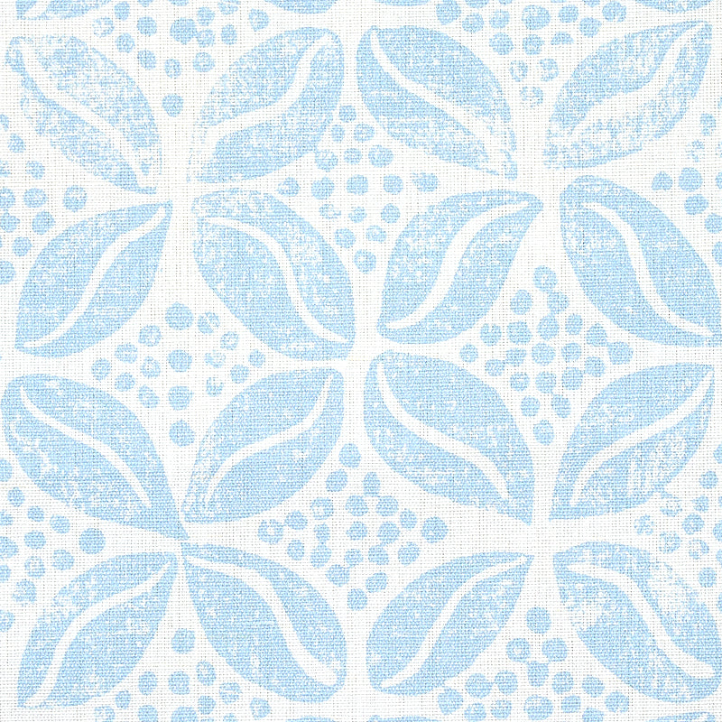 Schumacher 179201 COFFEE BEAN in SKY Fabric - MOLLY MAHON