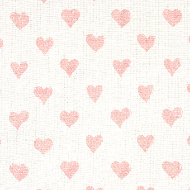 Schumacher 179590 HEARTS in PINK Fabric - MOLLY MAHON