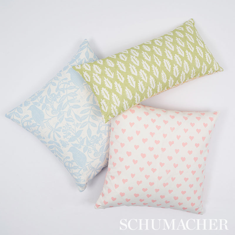 Schumacher 179590 HEARTS in PINK Fabric - MOLLY MAHON