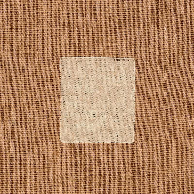 Schumacher 179921 INKWELL HAND BLOCK in CAMEL Fabric - CAROL