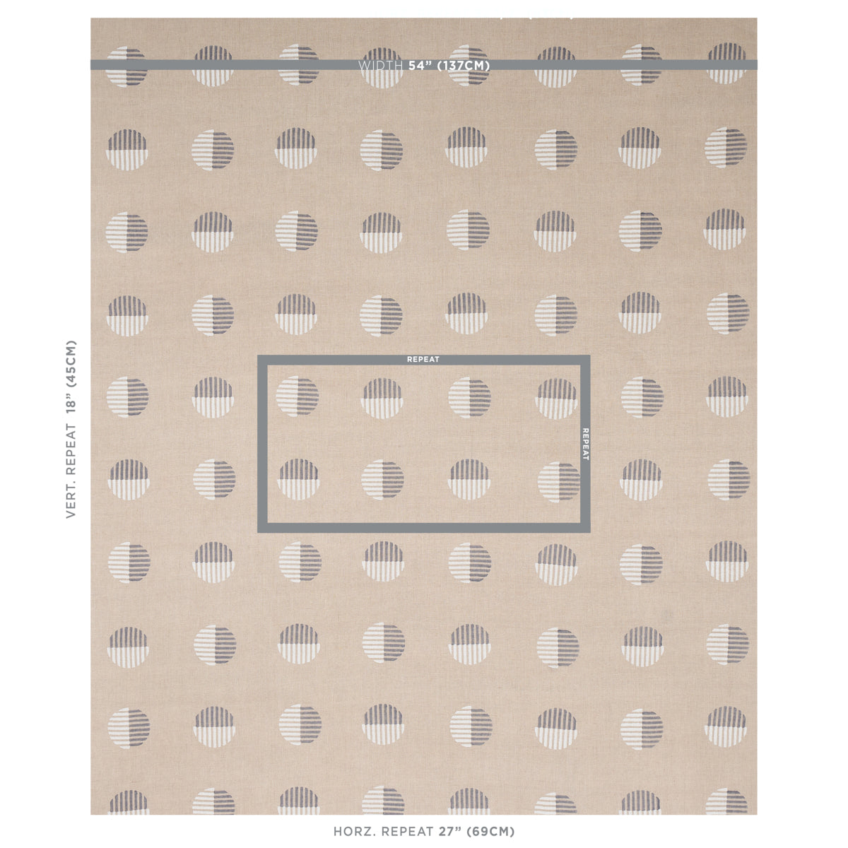 Eade’s IVORY & CHARCOAL ON NATURAL