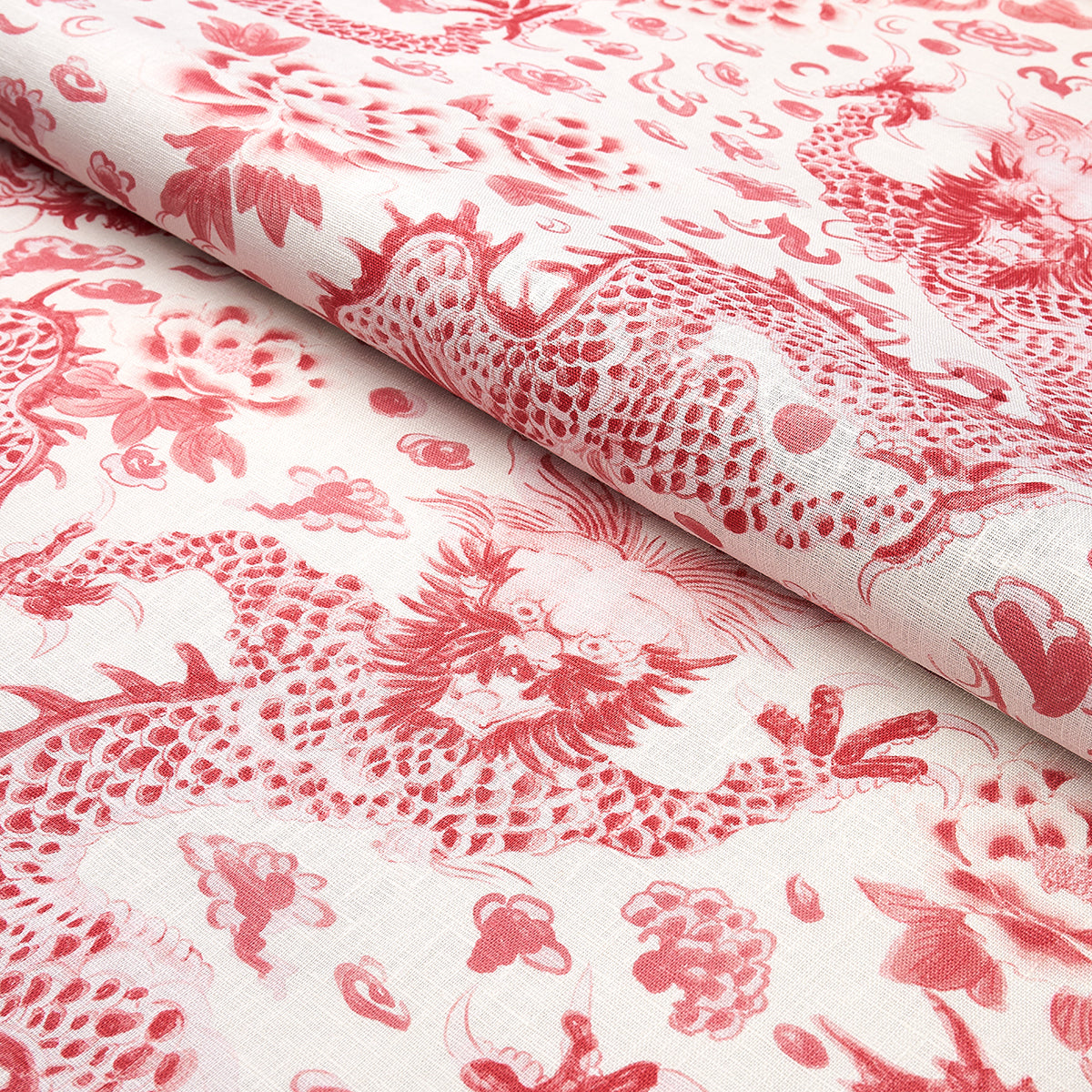 Schumacher 181032 EMPRESS DRAGON in ROSE Fabric - MARY MCDON