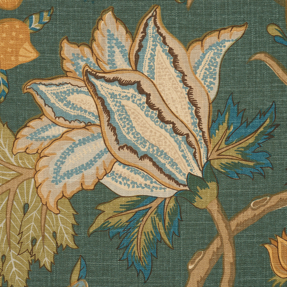 Schumacher 181880 DARSY TREE OF LIFE in JUNIPER Fabric - PER