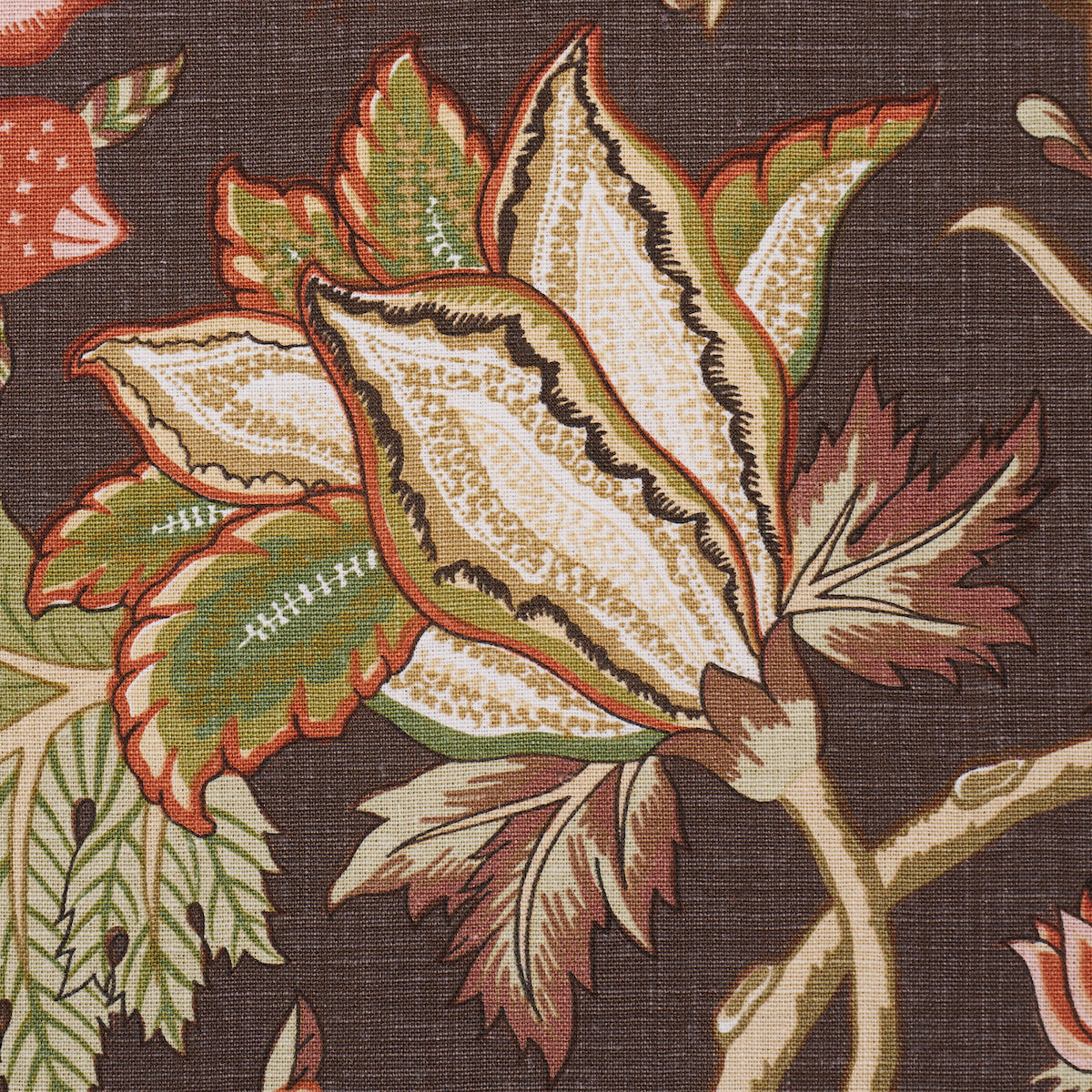 Schumacher 181882 DARSY TREE OF LIFE in SEPIA Fabric - PEREN