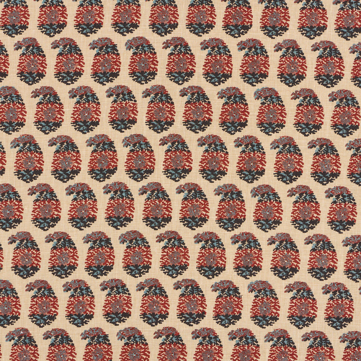 Schumacher 182061 TERRY in RED & NAVY Fabric - RITA KONIG