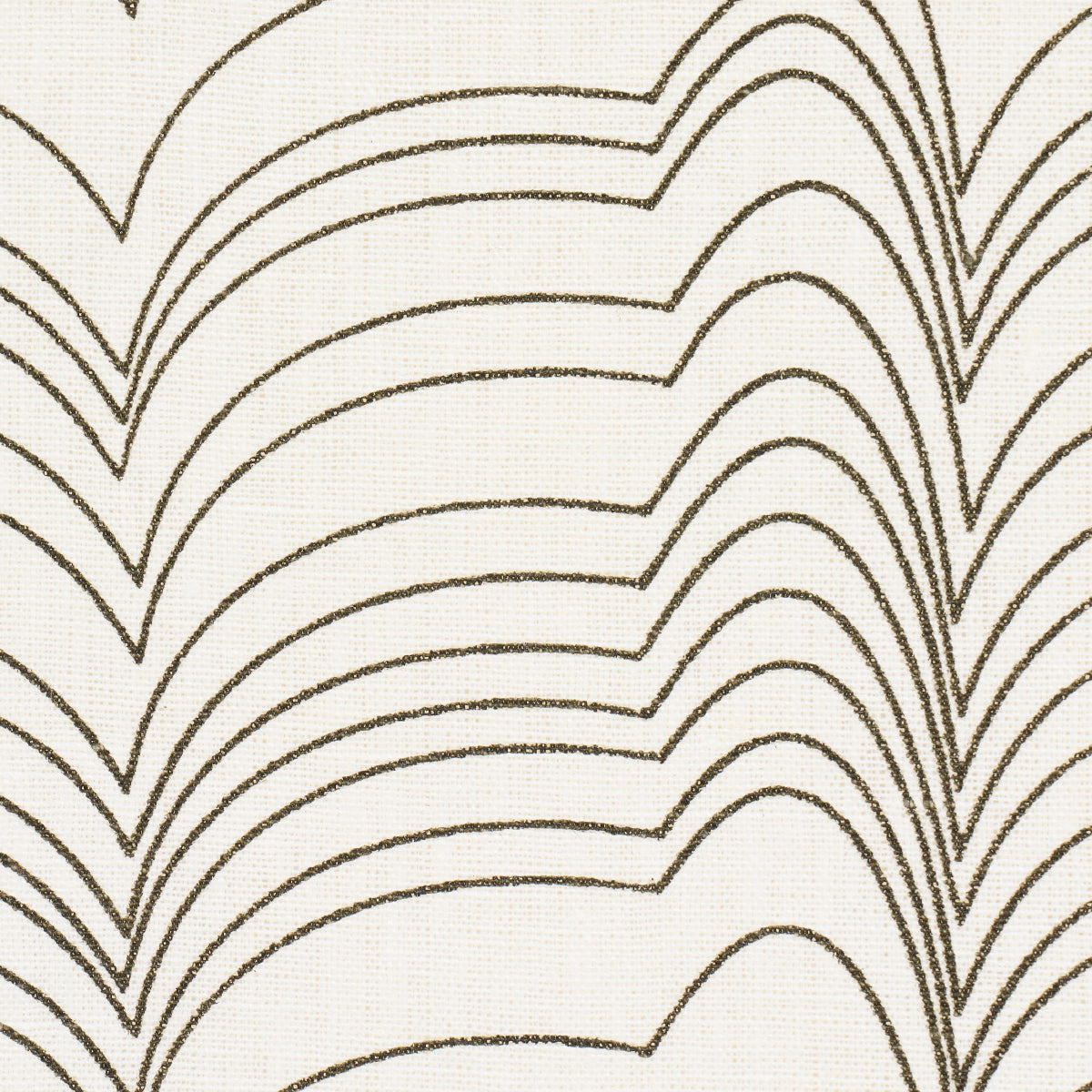 Schumacher 182232 RICHTER LINEN PRINT in BLACK Fabric - STUD