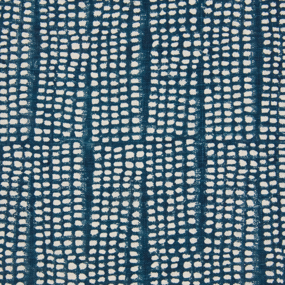 Schumacher 182290 NOLAND BLOCK PRINT in INDIGO Fabric - MESA