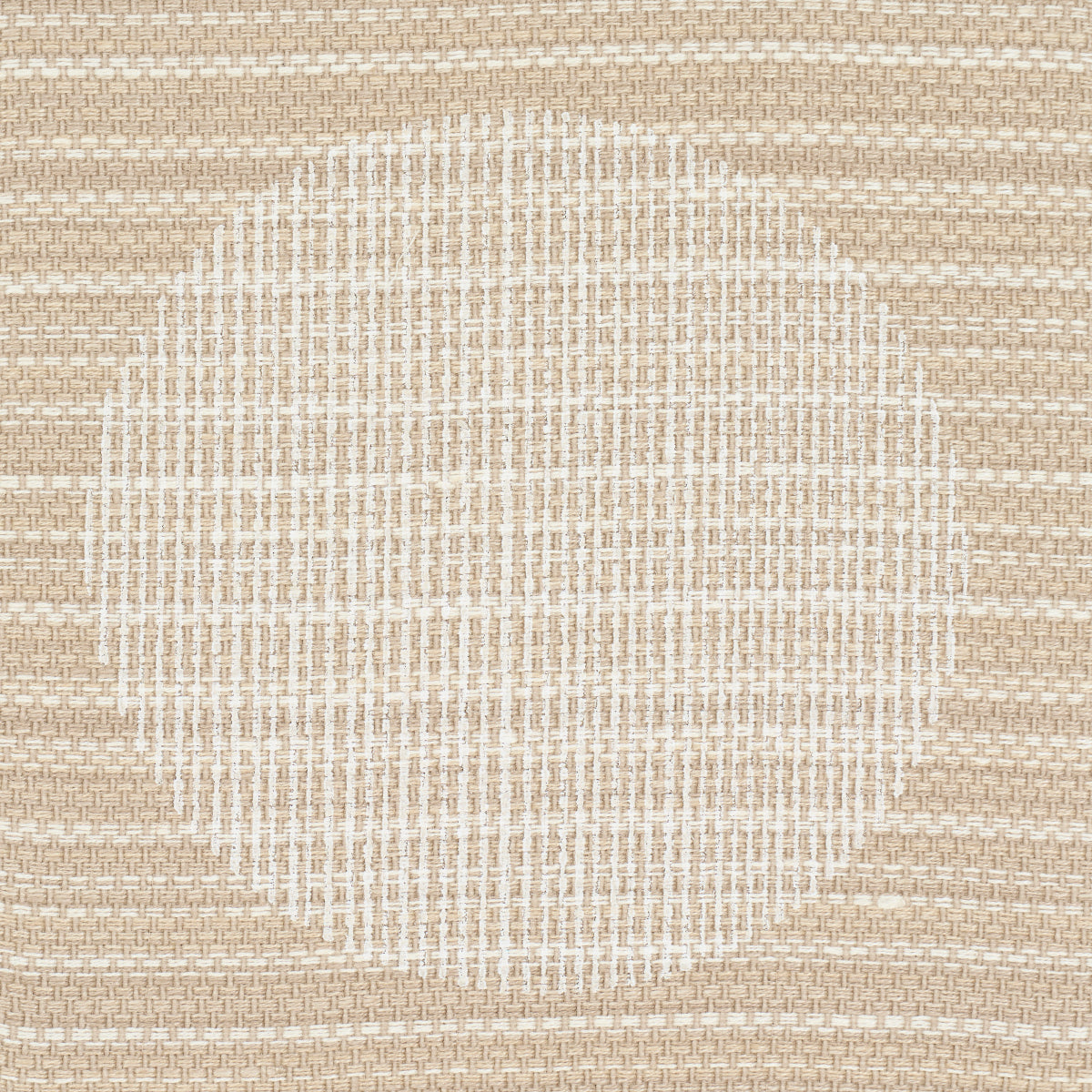 Schumacher 182301 UNA HAND BLOCK PRINT in SAND Fabric - MESA