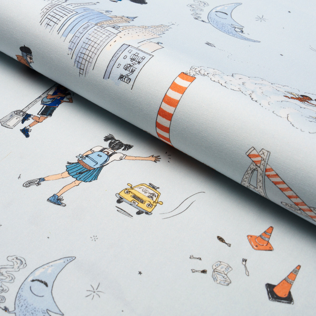 Eade’s MULTICOLOR ON SKY BLUE