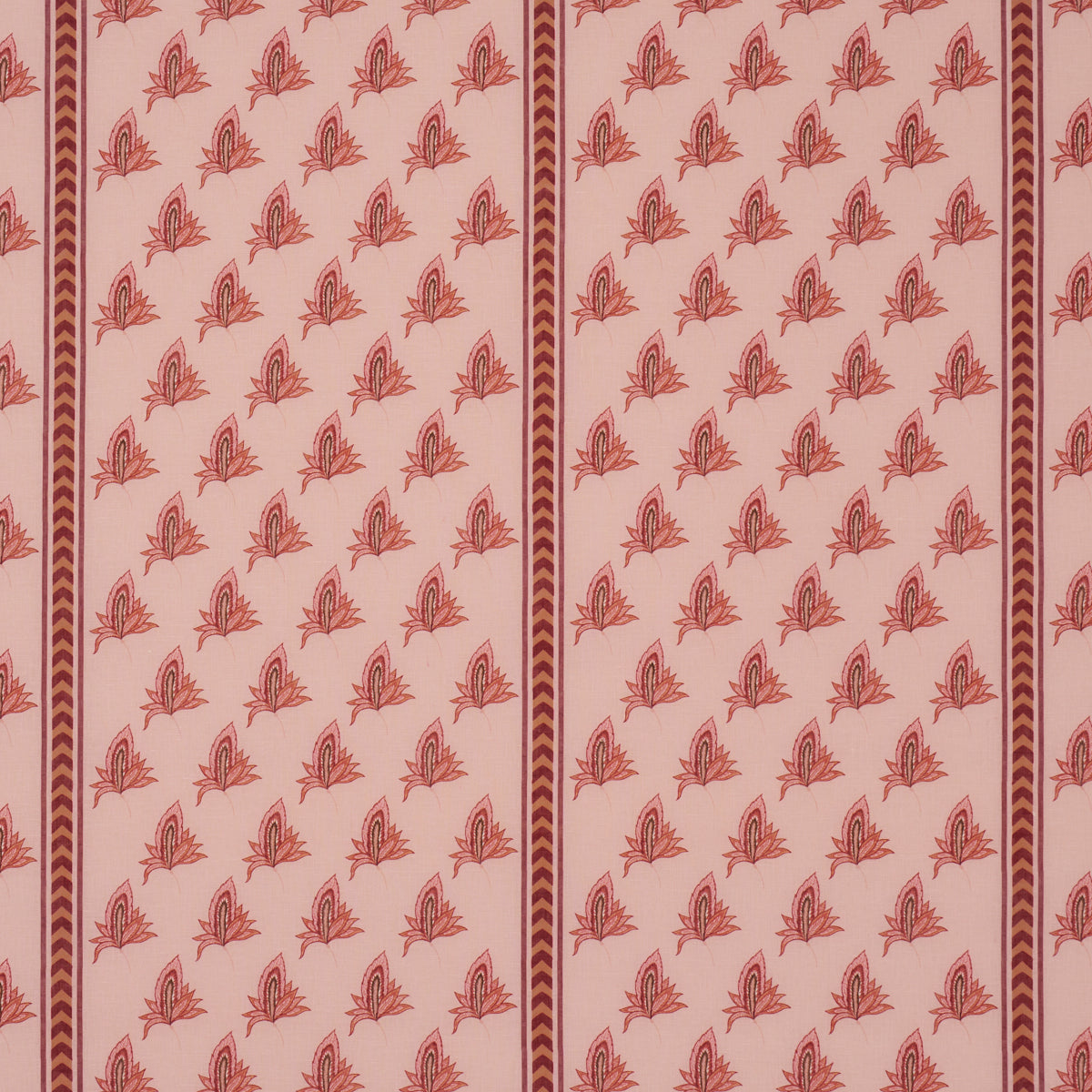 Schumacher 182602 BANGALORE IMAGINATION in ROSE Fabric - LAU
