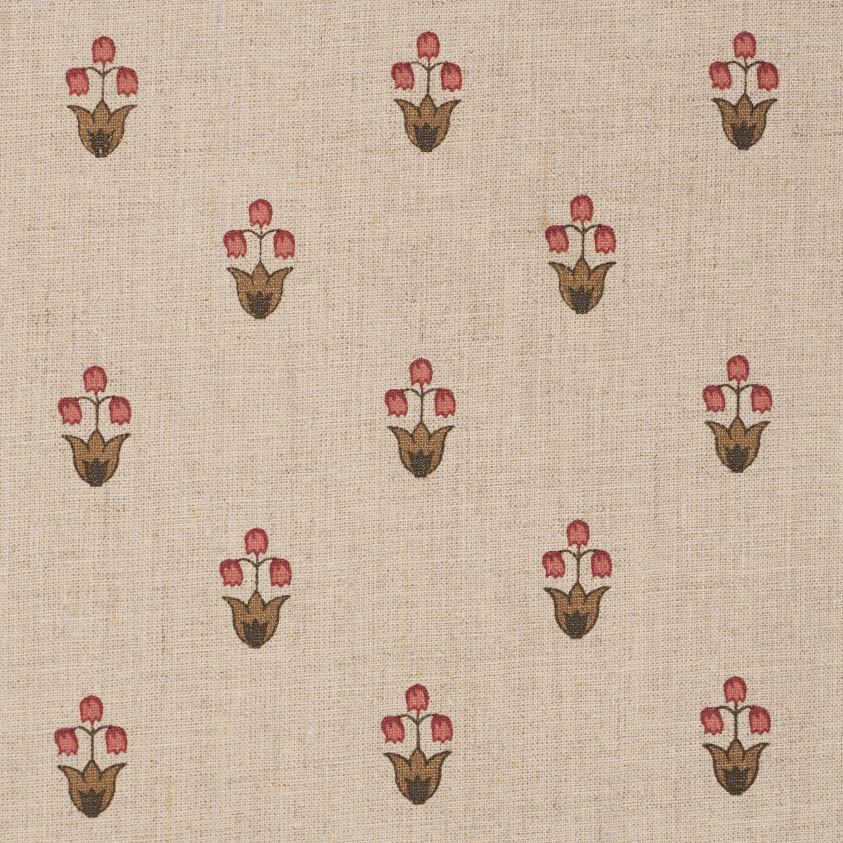 Schumacher 182721 MOIRA HAND PRINT in SPICE Fabric - PRAIRIE