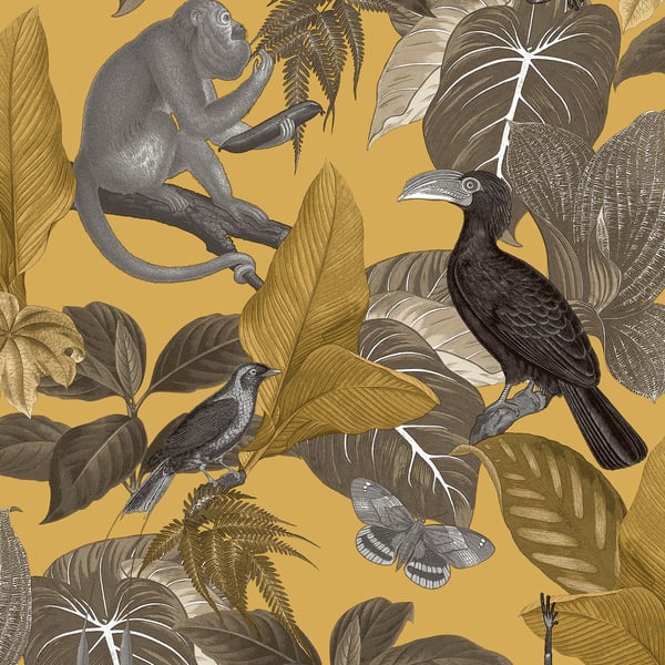 Galerie 18502 Gold Tropical Life - Eade's Wallpaper